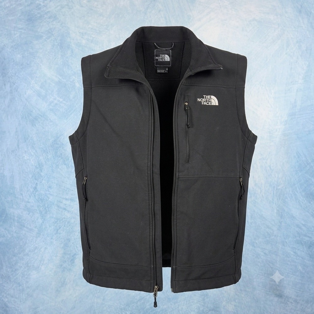 The North Face Mens Apex Bionic Softshell Vest Black Medium Windproof Vest